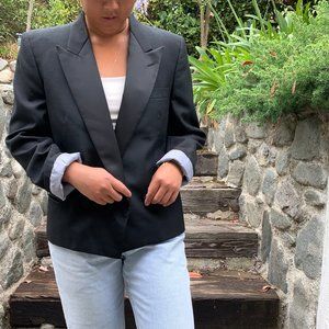 VINTAGE Cropped Tuxedo Jacket